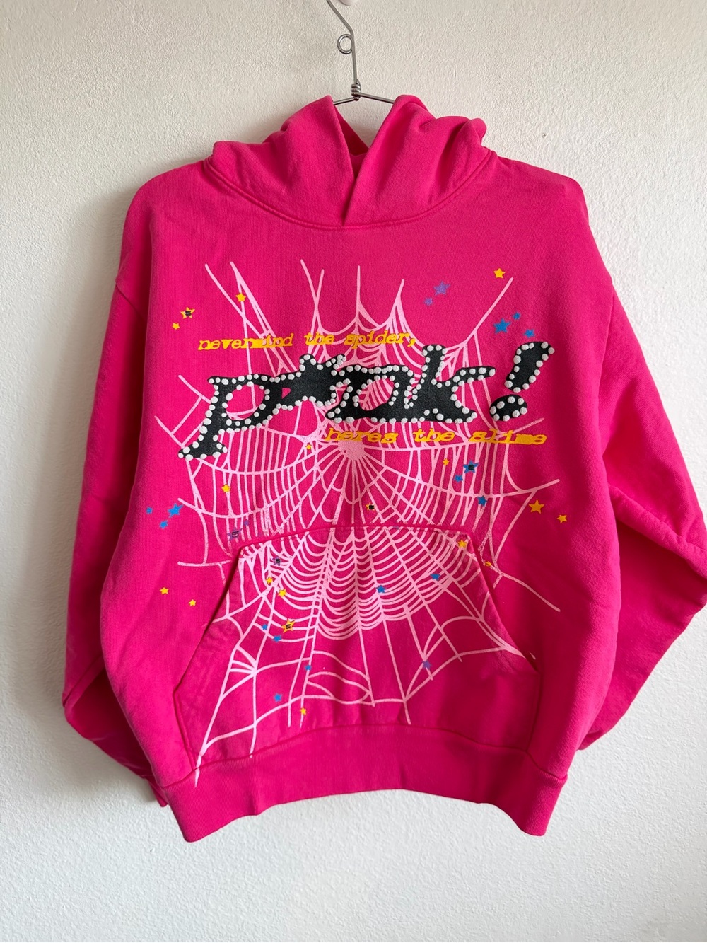 Pink Sp5der Punk Hoodie